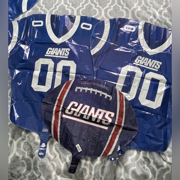 New York Giants, GIANT helium balloon bundle, new - Picture 1 of 7